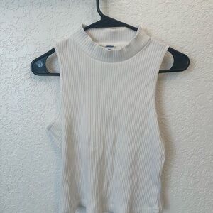Old Navy Ribbed Tank Top in White